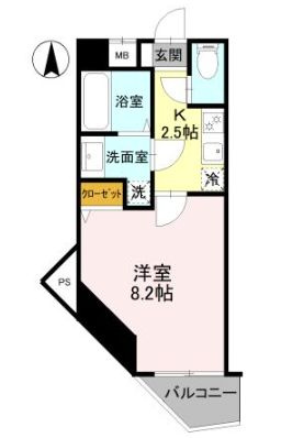 ハイムフローラ本町の間取り