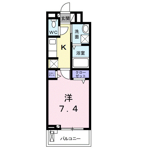 ガルデニア　Ⅱの間取り