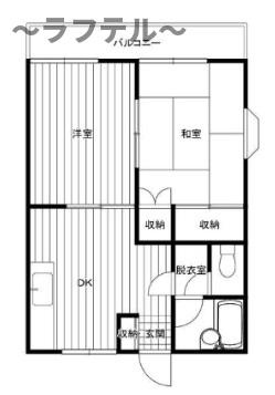 所沢市東狭山ケ丘１丁目の賃貸マンションの間取り