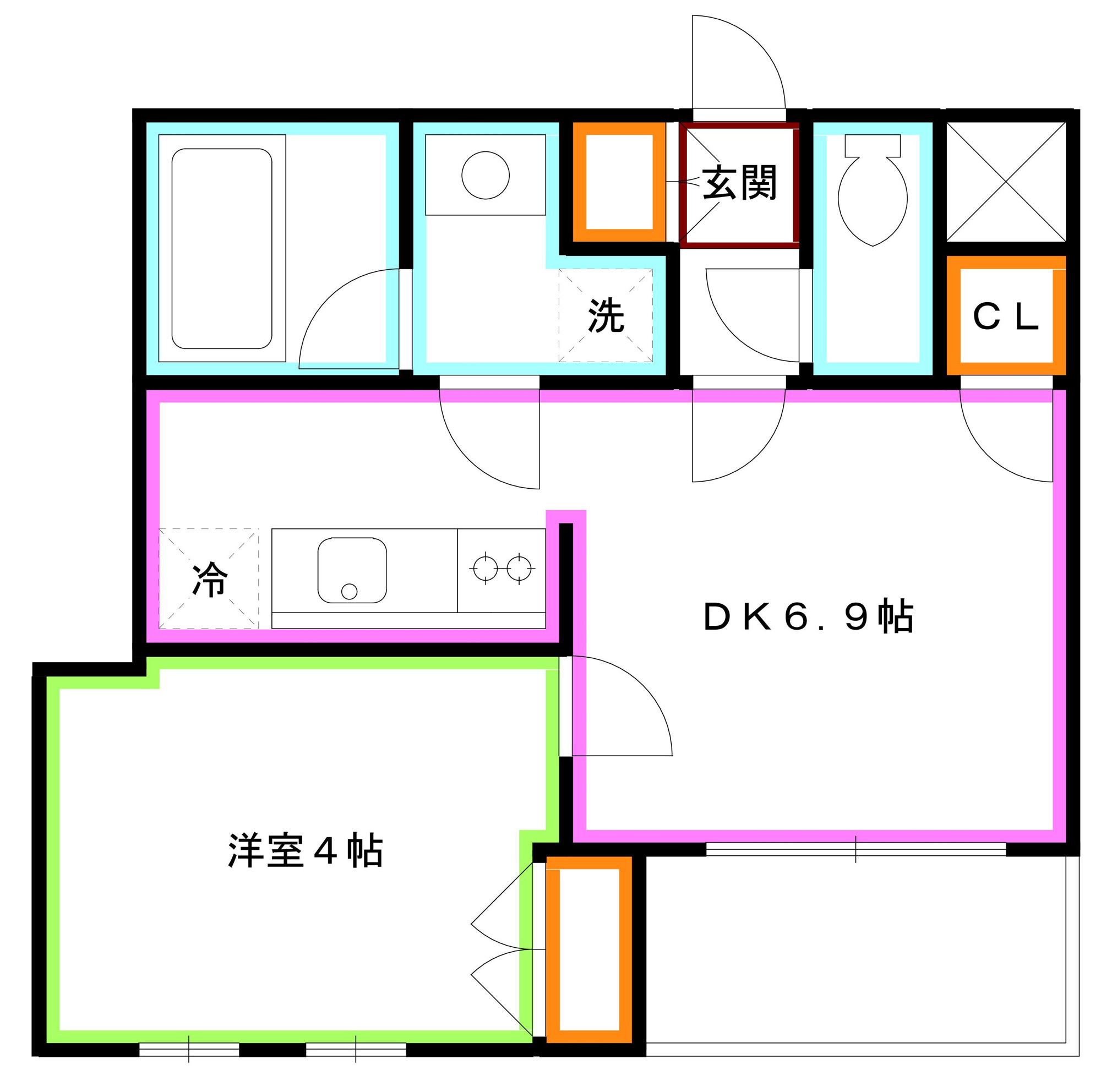 武蔵野市吉祥寺北町３丁目の賃貸マンションの間取り