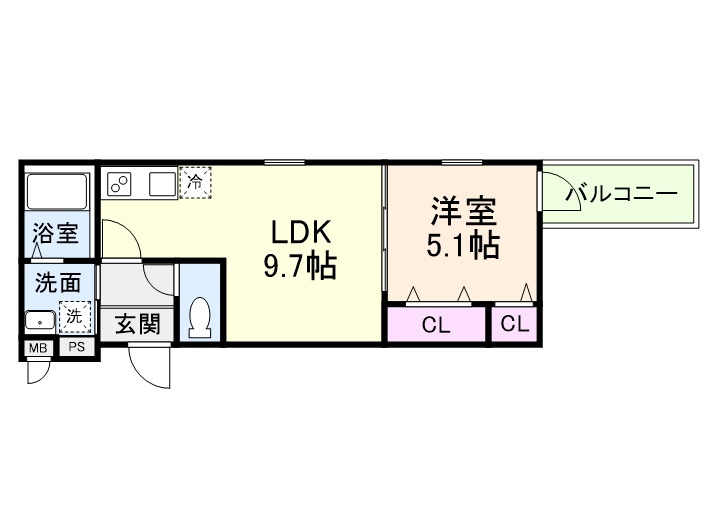 CHARME PARKSIDE Ⅰの間取り