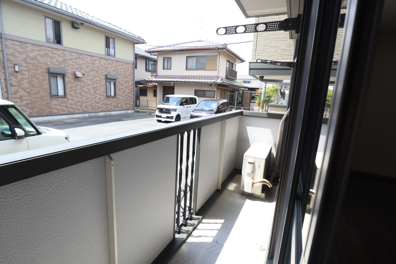 ラフィーネ結崎Ｂ棟のバルコニー