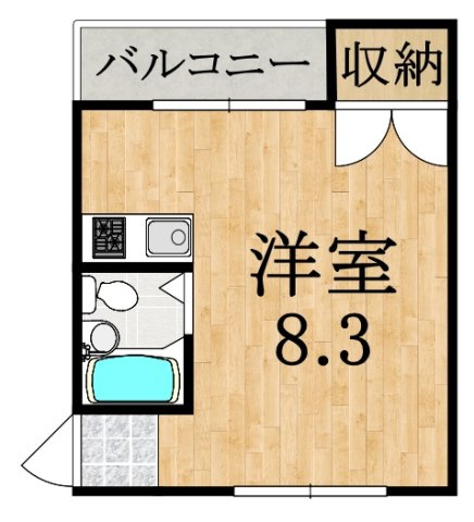 コーポ萩の間取り