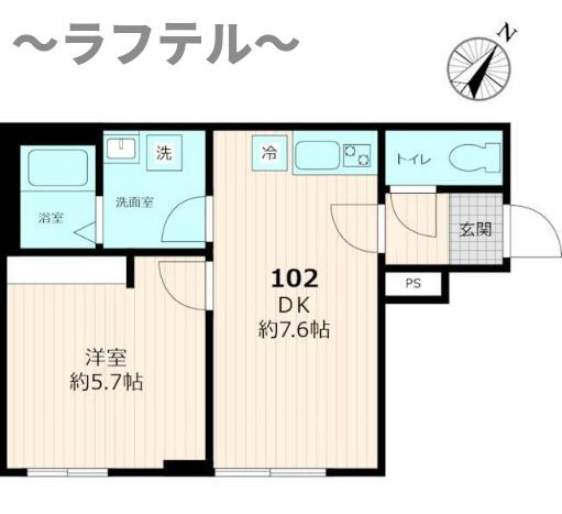 街角と休日のフェリーチェの間取り