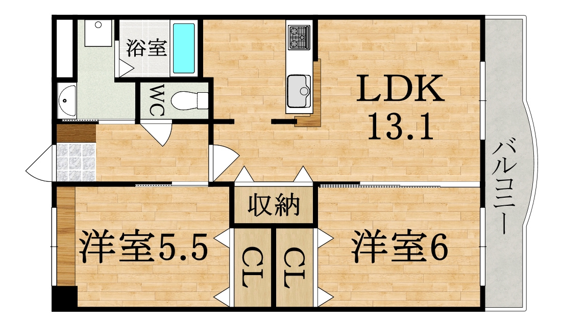 ヒルビレッジの間取り