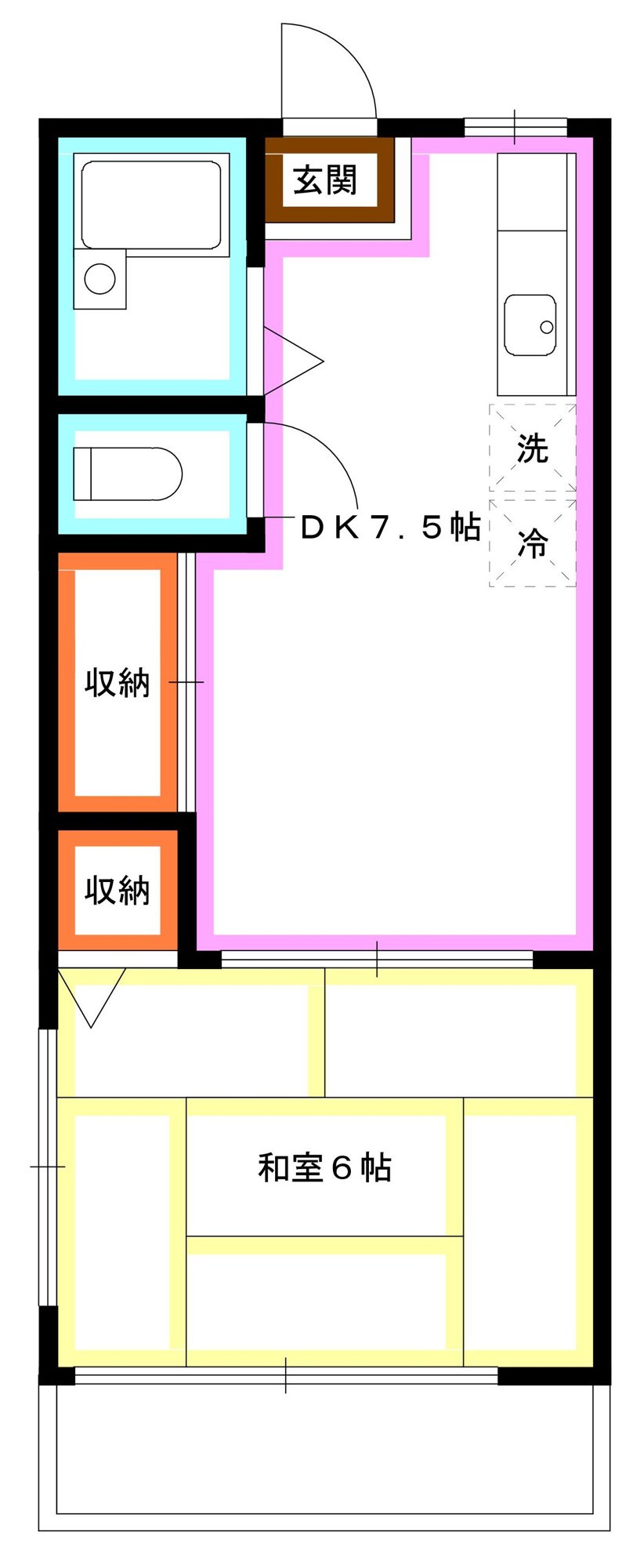 杉並区西荻南２丁目のアパートの間取り