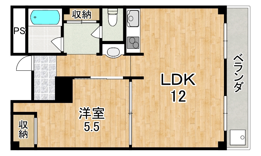 フルール・ド・新大宮の間取り