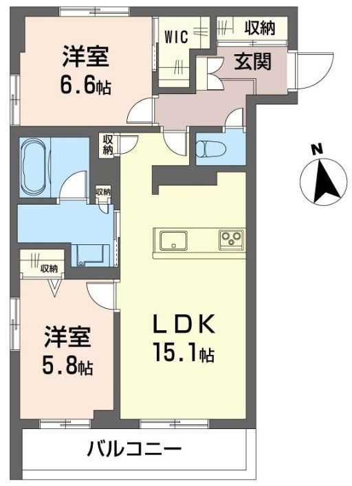 アトリエール Fの間取り