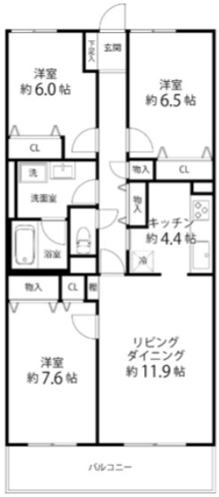 TRガーデン蕨の間取り