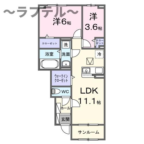 ブリーズガーデンの間取り