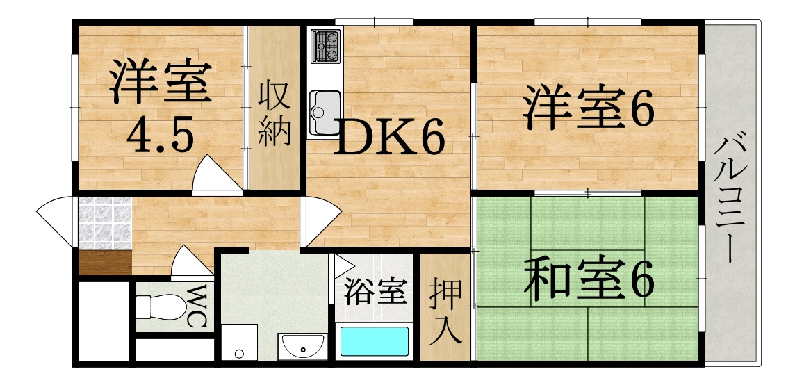 ｉマンション２号館の間取り