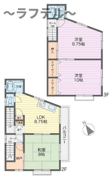 渡部邸貸家の間取り
