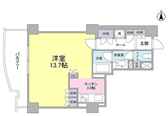 文京グリーンコートビュータワー本駒込B棟の間取り
