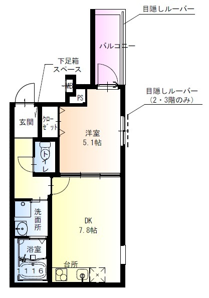 フジパレス今川駅東Ⅰ番館 の間取り