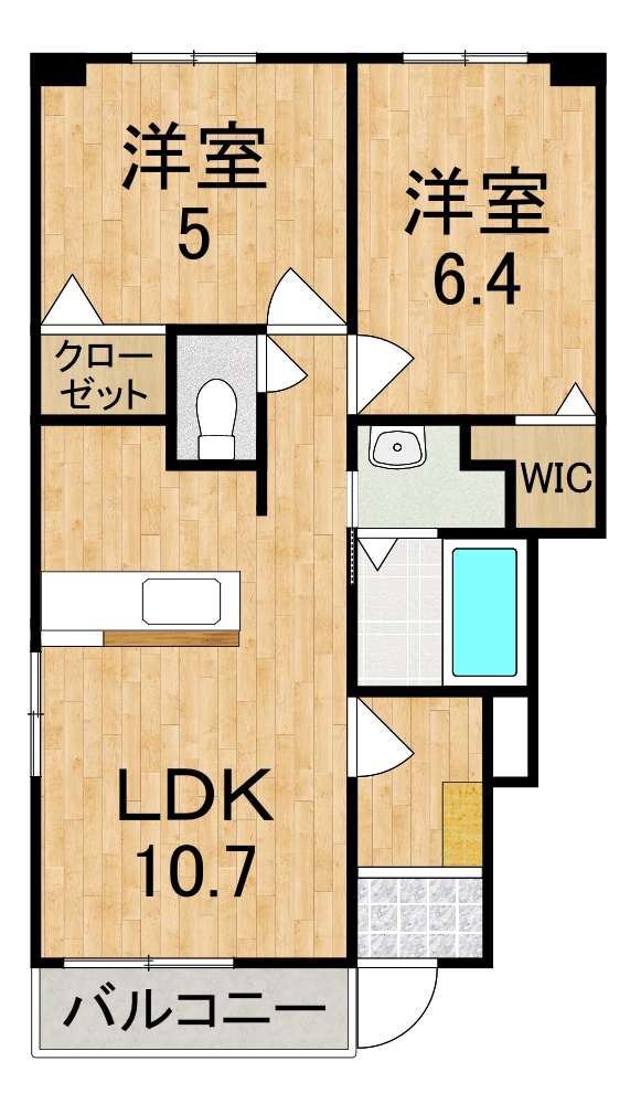 レジデンス　マドカの間取り