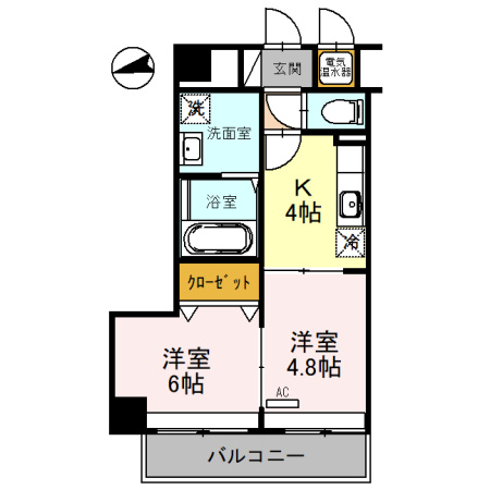 ソレアード昼ヶ丘の間取り