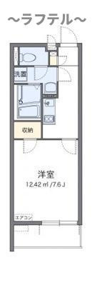 所沢市大字上安松のアパートの間取り