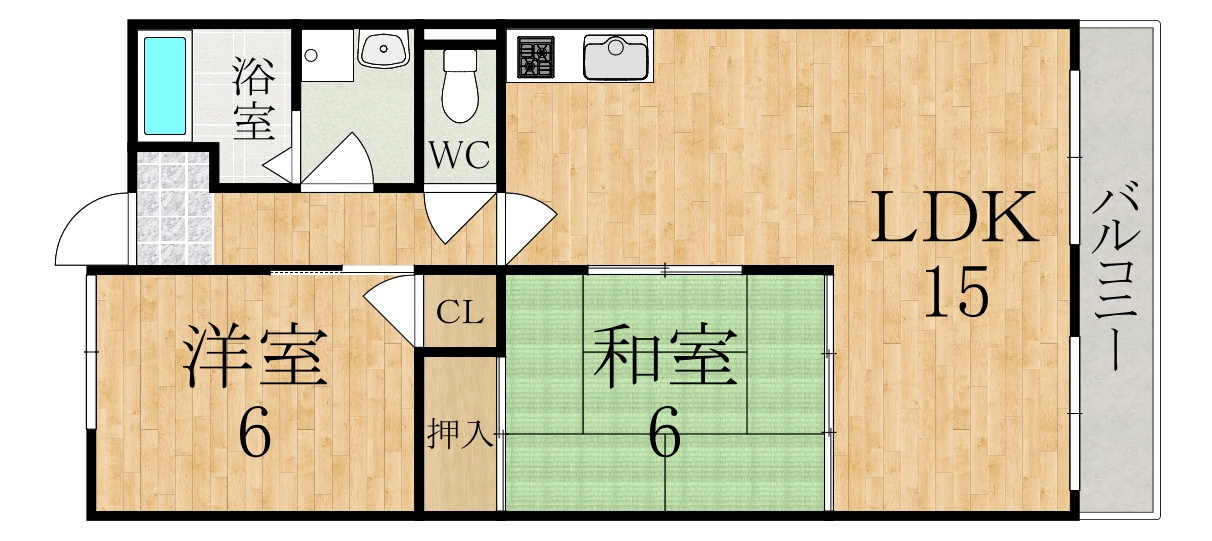 藤井ハイツの間取り