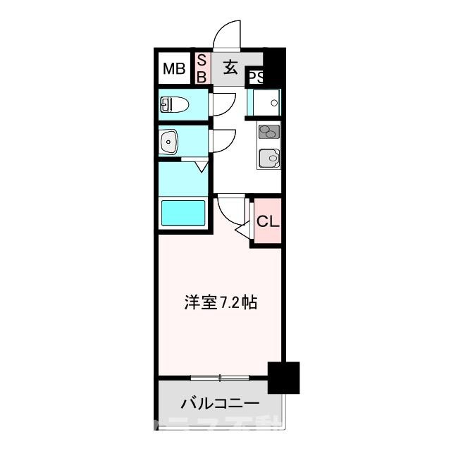 エスリードコート阿倍野昭和町の間取り