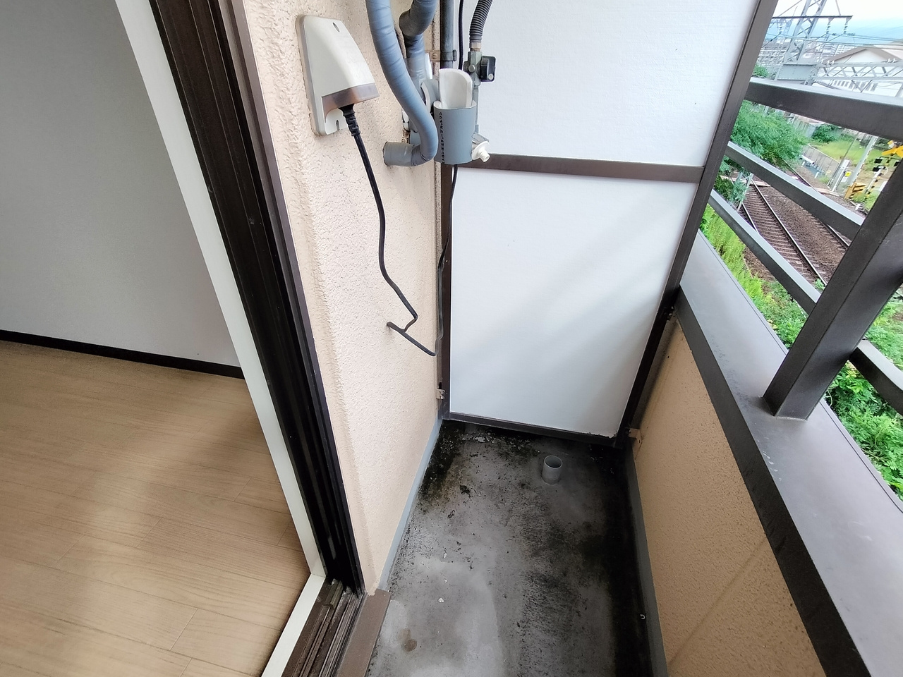 コーポ諏訪西大寺のバルコニー