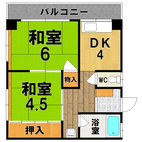 富士マンションの間取り