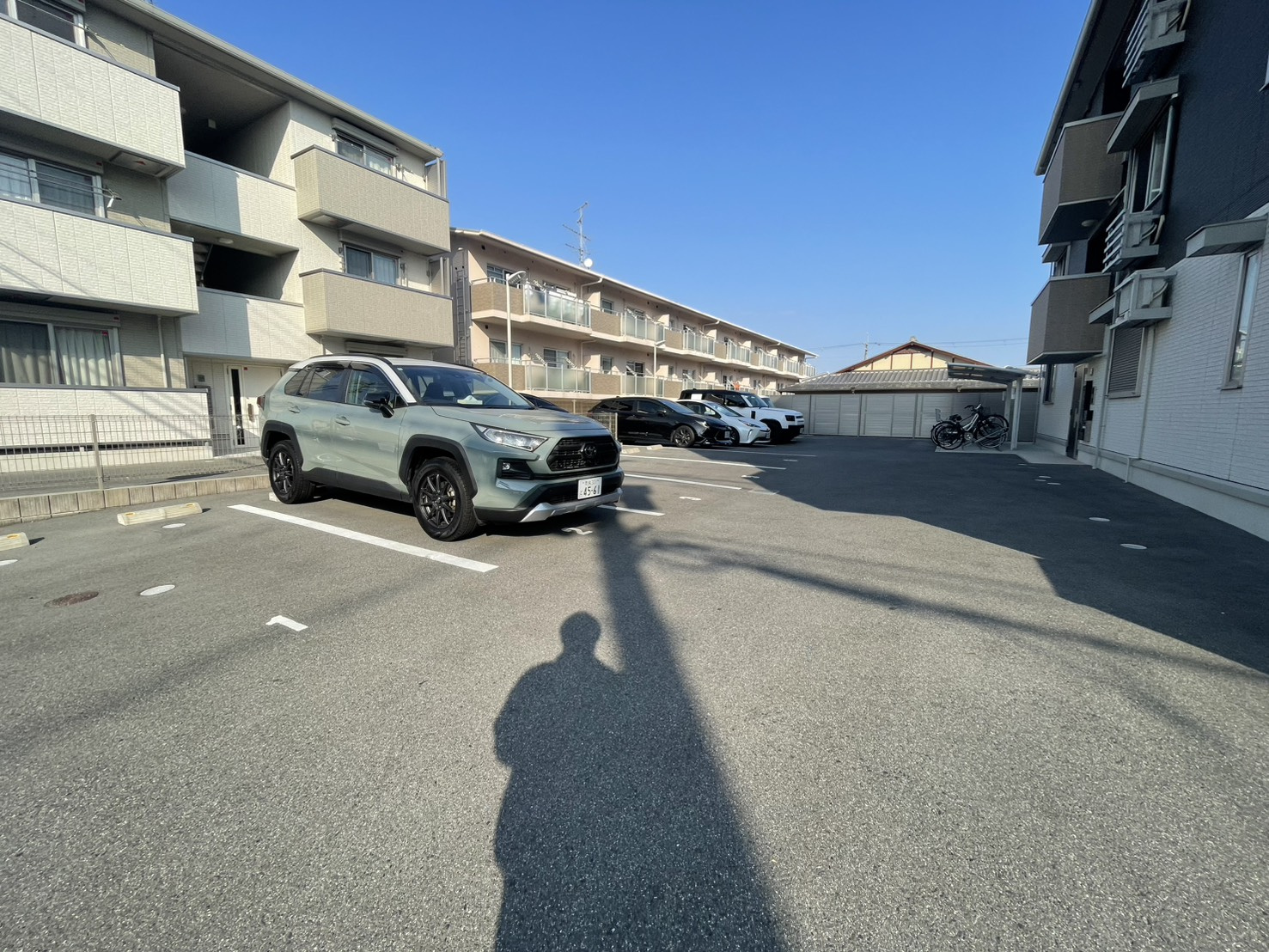 ボナールＢ棟の駐車場