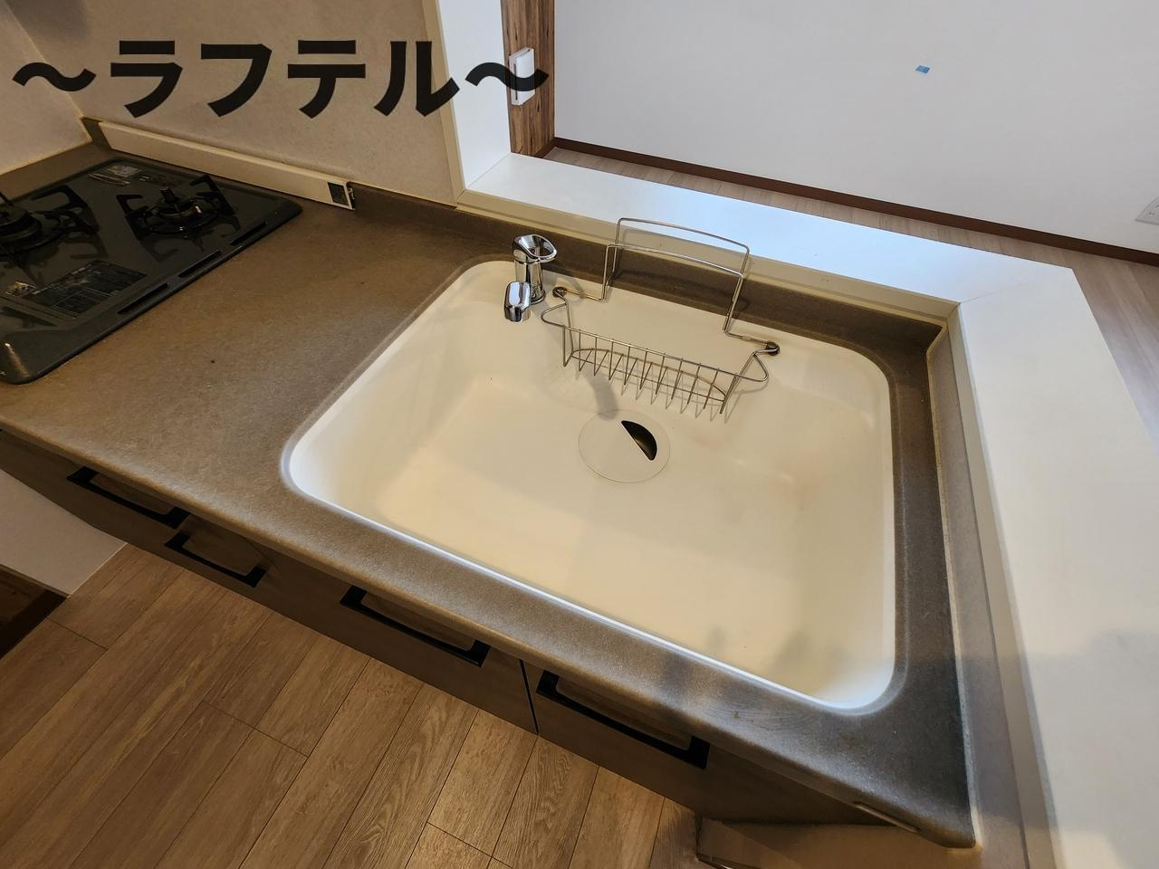 所沢市東町のアパートの洗面所