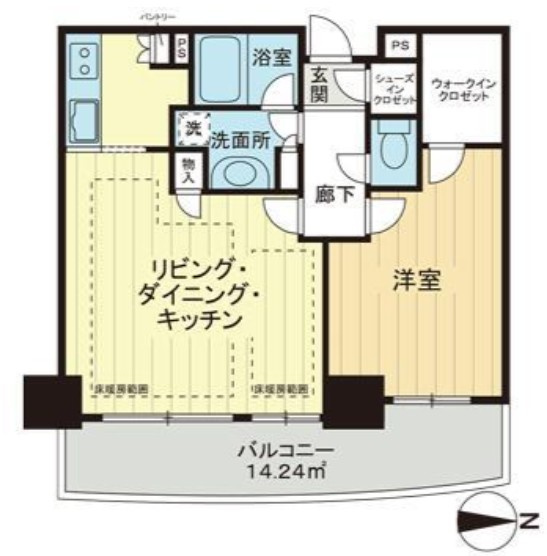 クレッセント川崎タワーの間取り