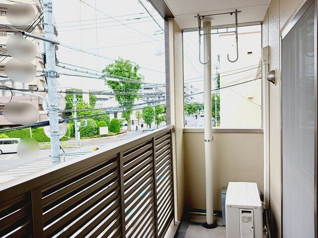 メゾン　ブリーズのバルコニー|広々としたバルコニーです