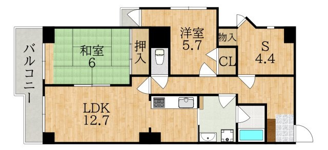 フォルムあやめ池の間取り