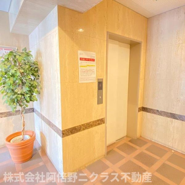 シーダー針中野のロビー