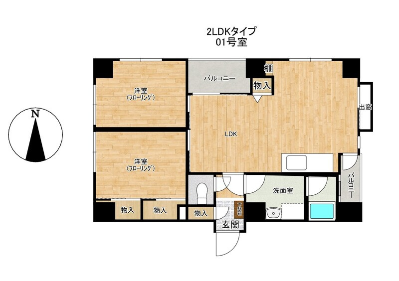 ルプリーズ天王寺 の間取り