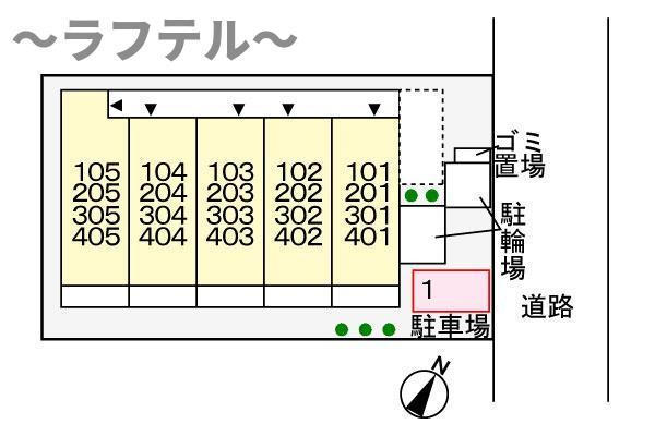 ラフレシール新所沢の区画図