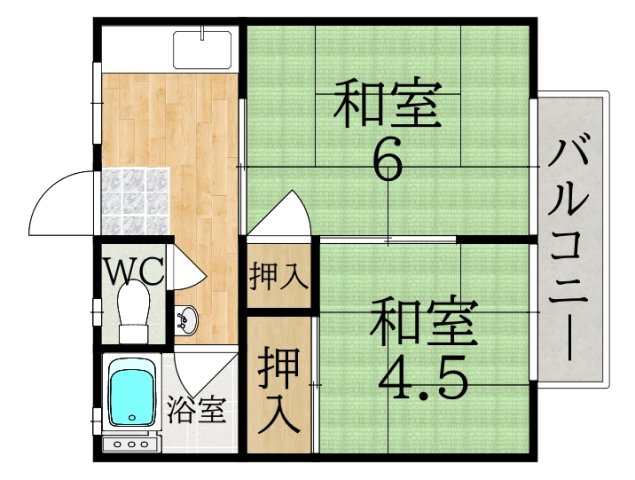 鳩マンションの間取り
