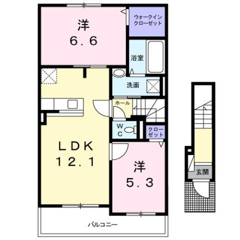 スター池部Ⅱの間取り