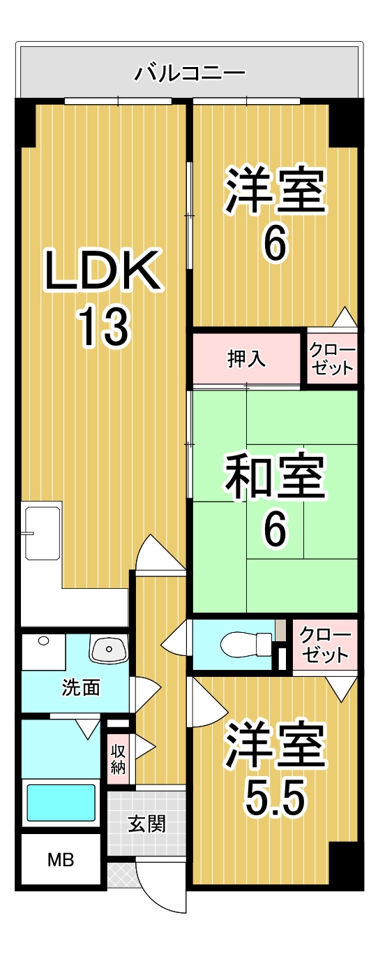 グリーンパークコートの間取り