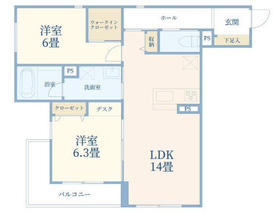 ルネッサコート北浦和の間取り