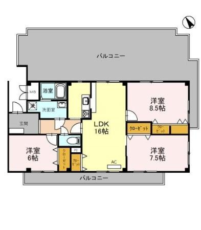 オリオノハイムⅡの間取り