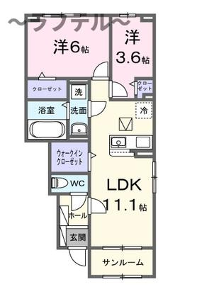 ブリーズガーデンの間取り