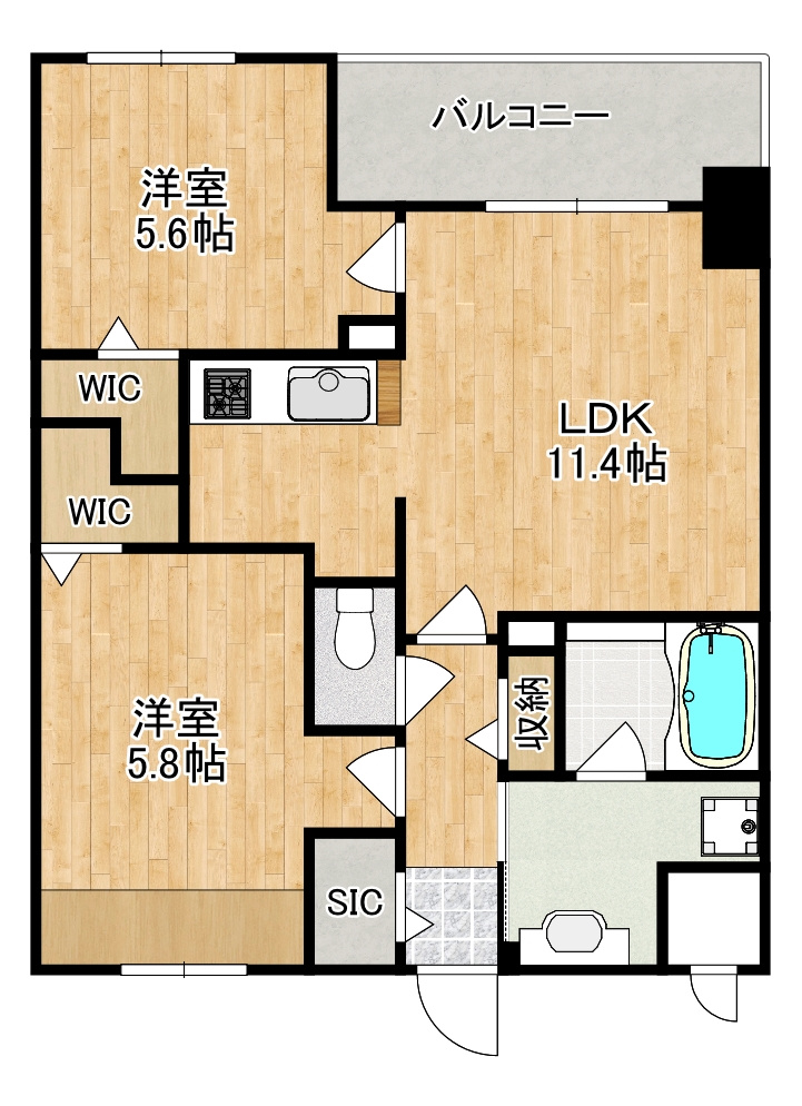 幸ｃｏｕｒｔ　ｎａｒａ　ｓａｎｊｏの間取り