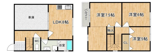 レスポワール法蓮の間取り