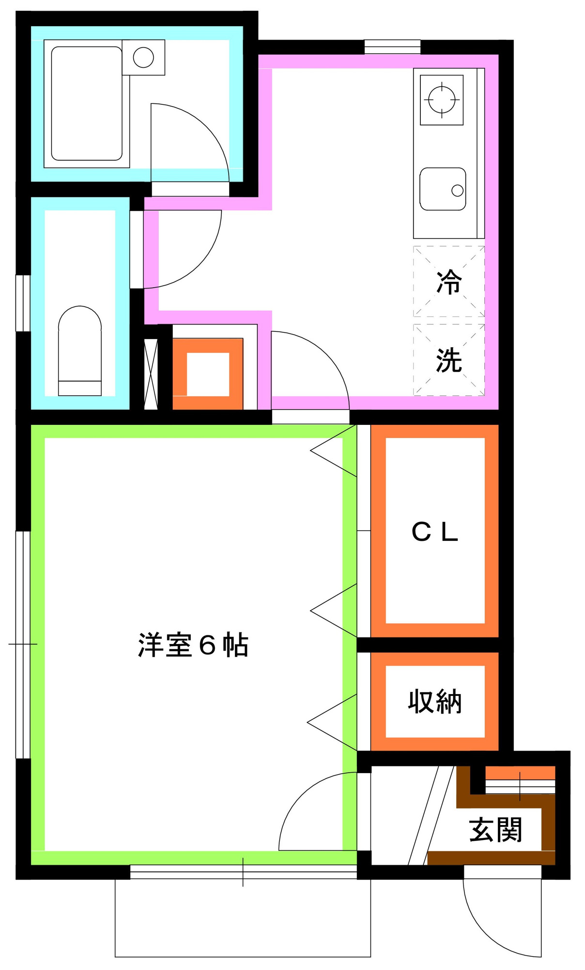 練馬区関町南２丁目のアパートの間取り