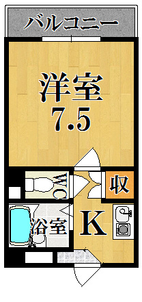 アイリスハイツ２号館の間取り