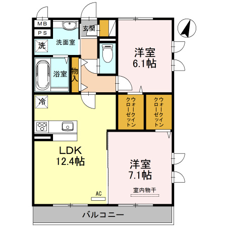 クラリスBの間取り