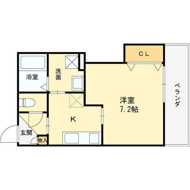 クレアール西今川の間取り