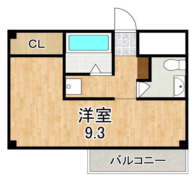 フラッツ小西の間取り