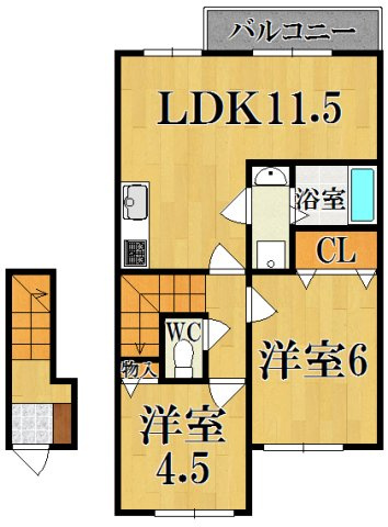 フォンターナ若葉の間取り
