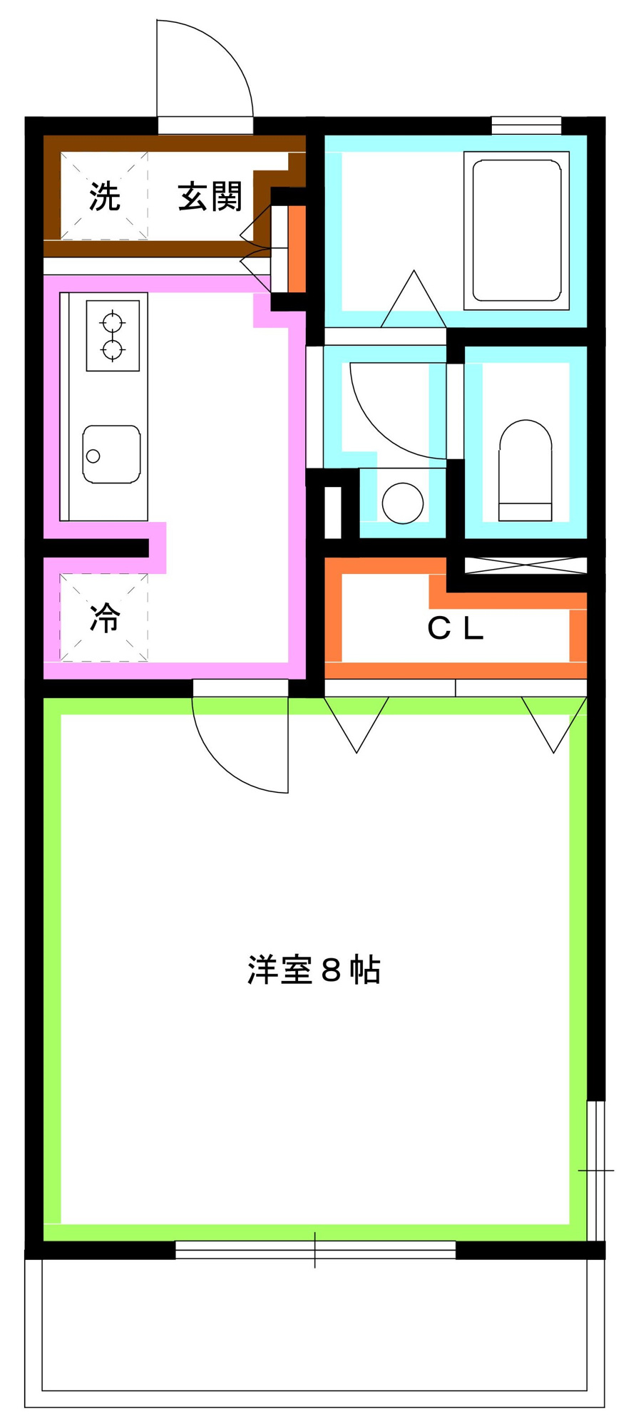 杉並区西荻北１丁目の賃貸マンションの間取り