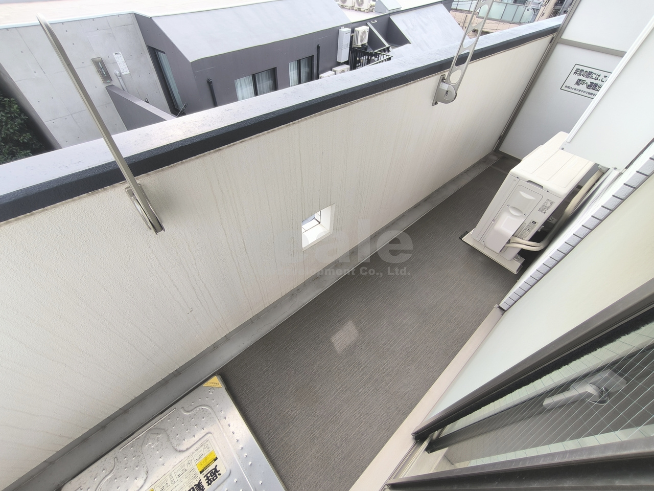 杉並区松庵３丁目の賃貸マンションのバルコニー