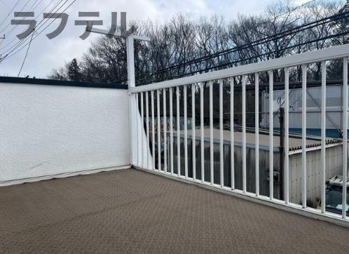 上赤坂Ｓ貸家のバルコニー